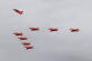 Red Arrows im Überflug über den DRS