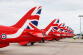 Red Arrows auf dem Vorfeld am DRS